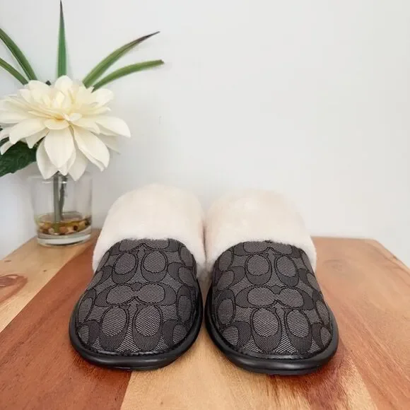 NWT Coach Zena Slipper In Signature Jacquard size‎ US7 - Picture 4 of 6
